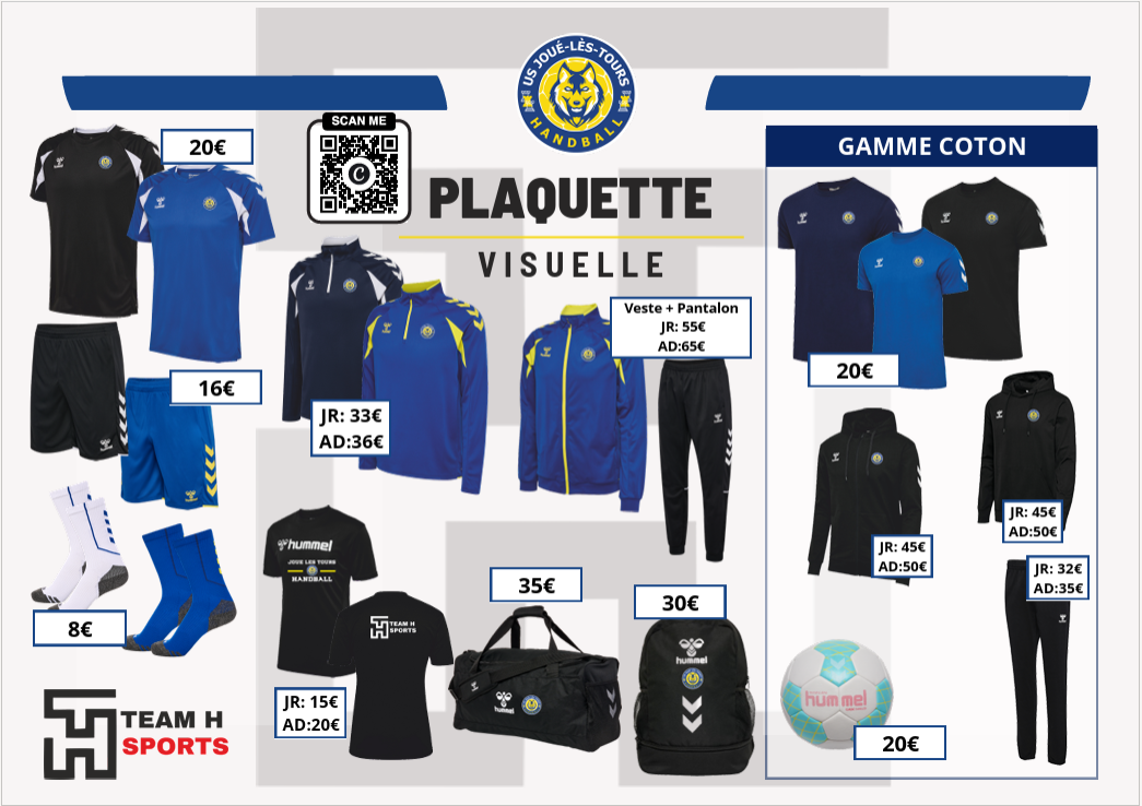 💙💛 La boutique de l’USJ Handball ouvre ses portes pour la rentrée 2026-2027 ! 🤾‍♂️🛍️