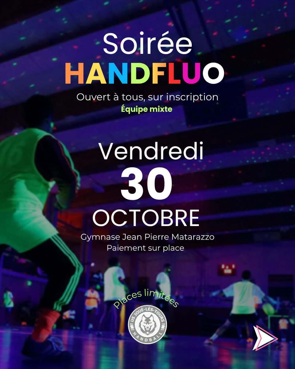 🟢🟡🟣 Soirée HANDFLUO : le handball passe en mode fluo !