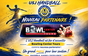 🤝 Nouveau partenaire : BowlingCenter Tours rejoint l’aventure USJ Handball !