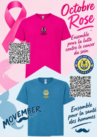 🎀 L’US Joué-lès-Tours Handball s’engage pour Octobre Rose & Movember 2026 🧔‍♂️