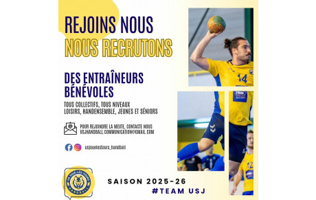 RECRUTEMENT ENTRAINEURS BENEVOLES 2025-2026