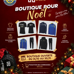 🎄💙💛 La boutique de l'USJ Handball rouvre ses portes pour Noël !
